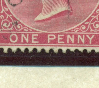 Queen Victoria Flaws Dash on 'p' SG-24a QVF 69