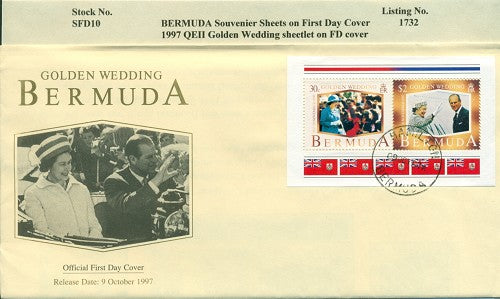Souvenier sheet - 1997 Golden Wed