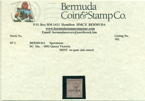 Victoria 1893 Specimen - SP02