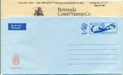 1989 July - Map design Air Letter