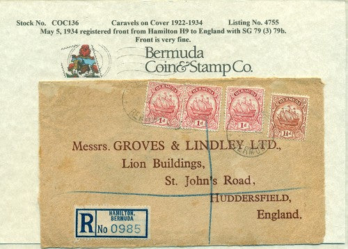 Caravels on Cover 1910-22, 136