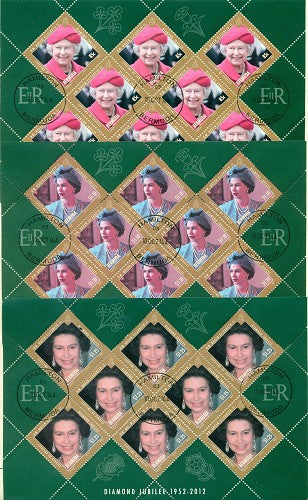 2012 Diamond Jubilee - set of seven used