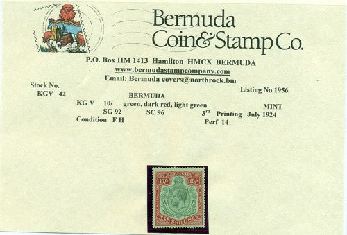 10/-  3rd printing July 1924 - FH