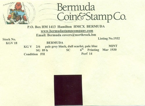 2/6  6th printing March 1930 - FH