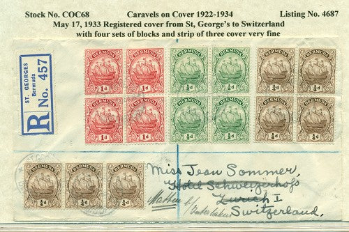Caravels on Cover 1910-22, 68
