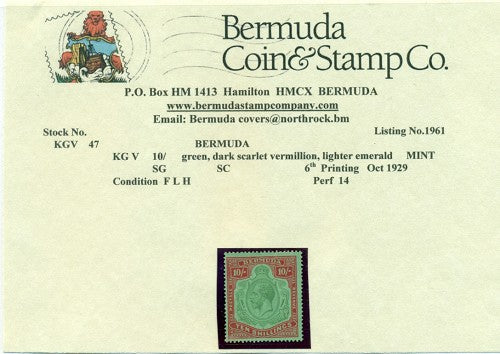 10/-  6th printing Oct 1929 - FLH