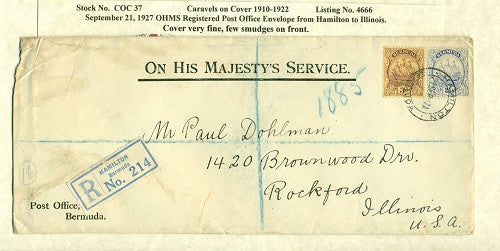 Caravels on Cover 1910-22, 37