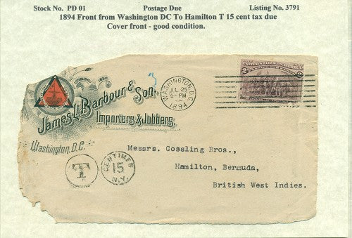 Postage Due Cover