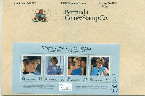 Souvenier sheet - Princess Di
