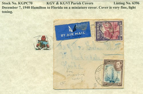 KGV & KGVI Parish Covers Hamilton December 7, 1940 KGPC 70