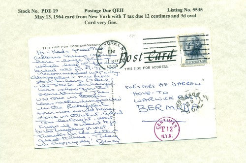 Postage Due QEII PDQ19