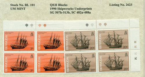 1990 Shipwreck underprints