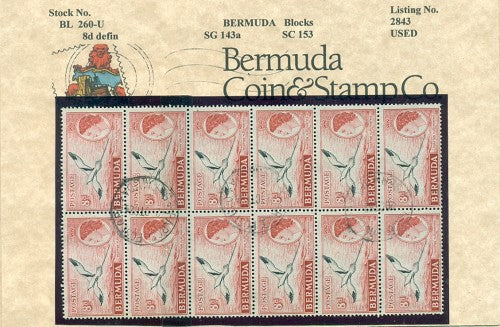 1959 8d Definitive - block of 12