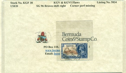 KGV & KGVI Flaws, Brown shift -KGF38