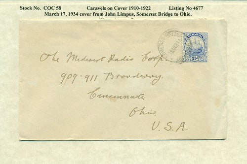 Caravels on Cover 1910-22, 58