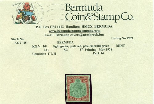 10/-  5th printing May 1928 - FLH