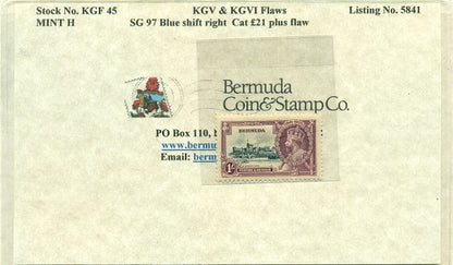 KGV & KGVI Flaws, Blue shift -KGF45