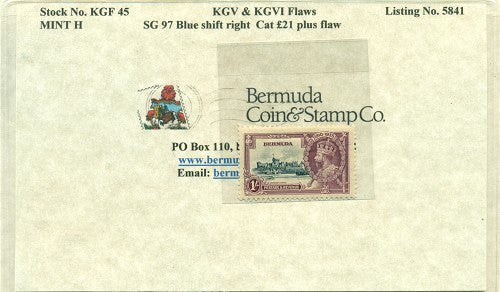 KGV & KGVI Flaws, Blue shift -KGF45