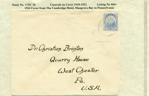 Caravels on Cover 1910-22, 32