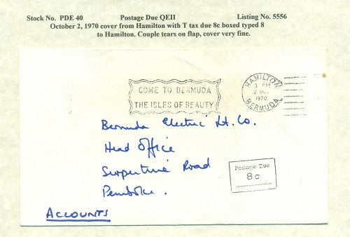 Postage Due QEII PDQ 40