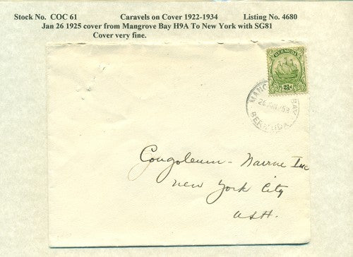 Caravels on Cover 1910-22, 61