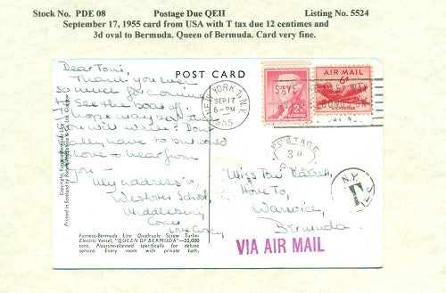 Postage Due QEII PDQ08