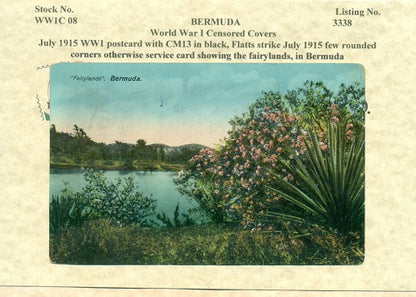 July 1915 postcard Flatt's strike
