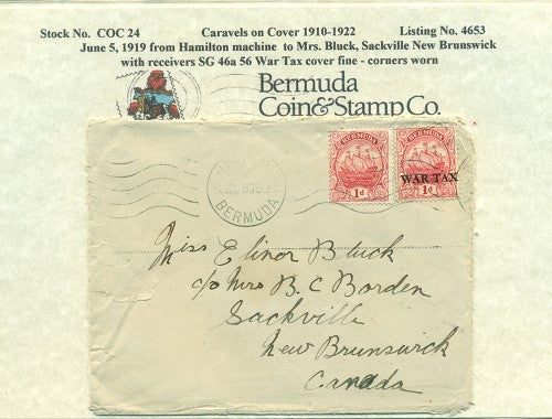 Caravels on Cover 1910-22, 24