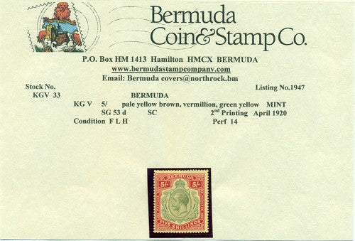 5/-  2nd printing April 1920 - FLH