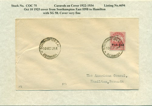 Caravels on Cover 1910-22, 75