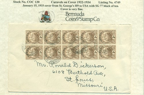 Caravels on Cover 1910-22, 130
