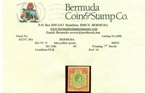 5/-  Seventh printing December 1946 -KGVI30a