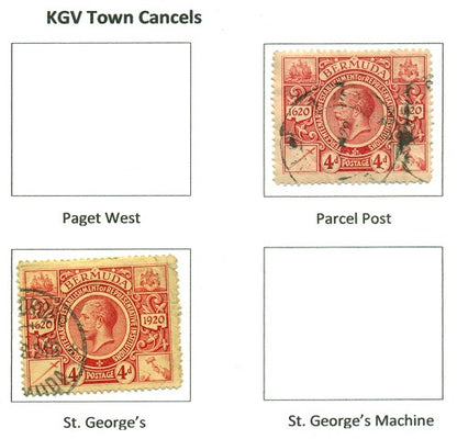 KGV & KGVI Cancels 1921 Tercentenary KGX 04A