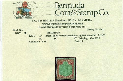10/-  6th printing Oct 1929 - FH