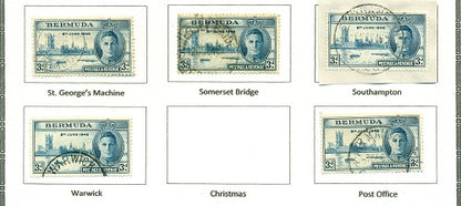 KGV & KGVI Cancels 1940s-1950s KGVI Commemoratives KGX 12B