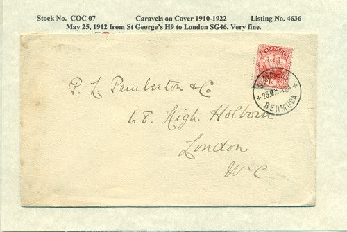 Caravels on Cover 1910-22, 07