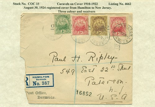 Caravels on Cover 1910-22, 33