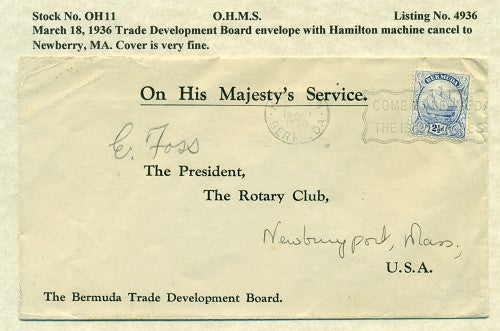 OHMS Hamilton- Trade Development Board March 18, 1936