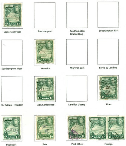KGV & KGVI Cancels 1938 KGV Definitive KGX 09B