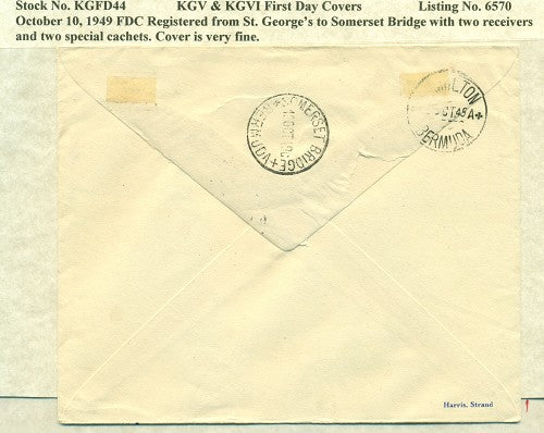 FDC 10/10/1949 KG6C 44