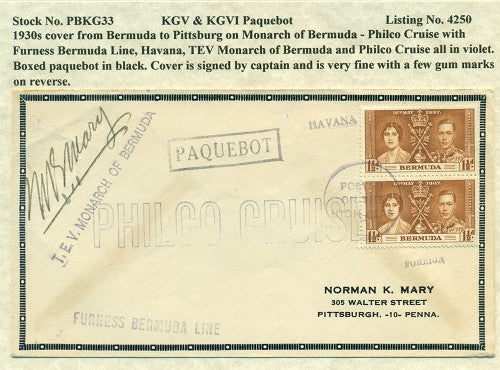 Paquebot Mail from 1930's
