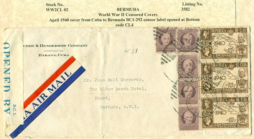 Censor Label BC1 292 FROM CUBA