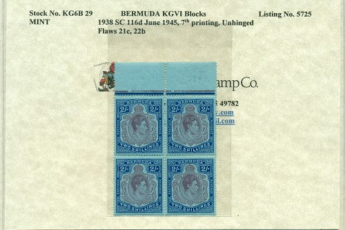 Block of KGVI KG6B 29