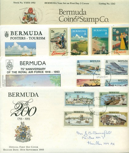 Year Set 1993 on FDC