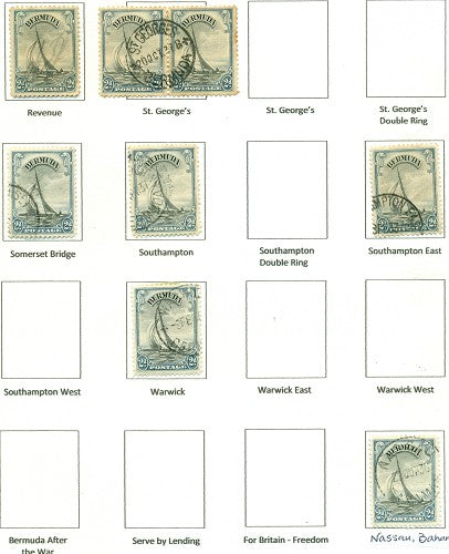 KGV & KGVI Cancels 1936 KGV Definitive KGX 07A