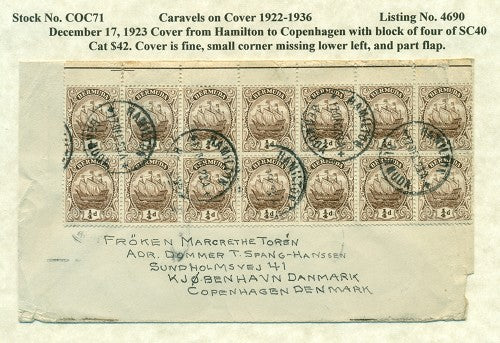 Caravels on Cover 1910-22, 71