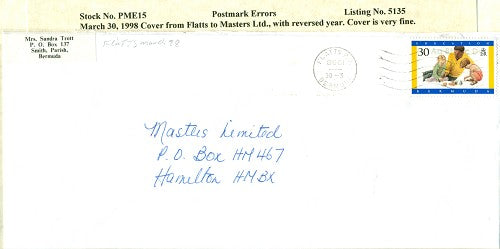Postmark Error March 30, 1998