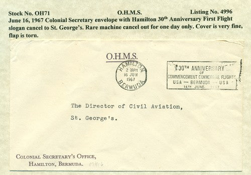 OHMS Colonial Secretary June 16, 1967