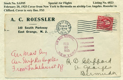 Special Air Flights February 20,1925 SAF 05