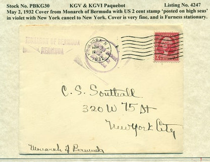 Paquebot Mail from May 2, 1932